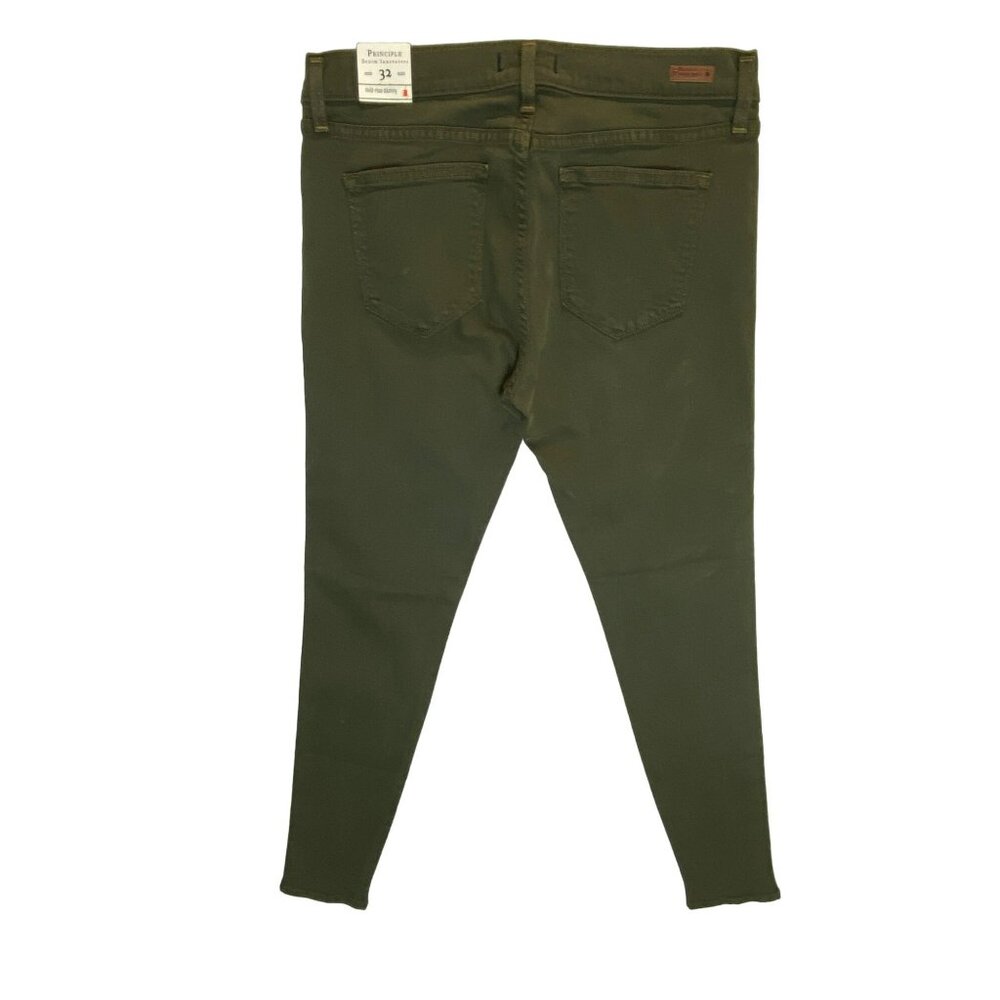 Principle Jeans NWT! 32 Mid Rise Skinny Dreamer Jackpot Olive Green $166 MSRP! - Picture 11 of 11